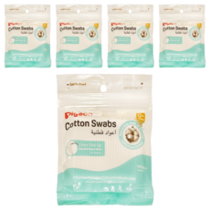 pigeon 貝親 細軸棉棒 補充, 100支, 5包