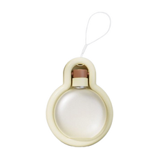 Dingdong Pet 寵物外出燈泡造型便攜式折疊水瓶 350ml, 1個, 象牙色