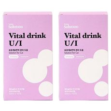 베츠솔루션 고양이 바이탈 드링크 이뮨 보조제, 유리너리+결석, 2개