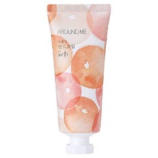 AROUND ME 香水護手霜 蜜桃雪松, 60g, 1條