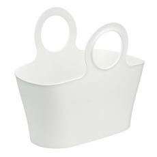 inomata 手提置物籃, 白色, 1個, 5L