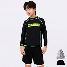 aquatica 兒童防磨泳衣 + 海灘褲 + 彈性泳帽 + 塑膠袋 AQA354P