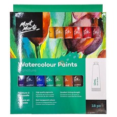 Mont Marte 蒙瑪特 水彩顏料套裝, 12ml, 18色