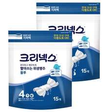 Kleenex 舒潔 夾鏈袋裝可水洗衛生紙巾 L號 藍色, 15張, 2包