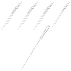 LIVING Maker 洗手檯水槽排水管清潔刷, 白色, 12個