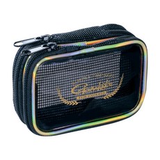 Gamakatsu 阿波魚鉤收納袋 GM-2080 P.V.C材質 D110xW160xH45mm, 黑色 + 透明, 1個