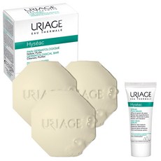 Uriage Jeeak 弱酸性潔面棒 100g x 3p + 如新精華 5ml 套組, 1組