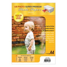 UBIGIO UB墨水噴氣式光澤貼紙照片紙135G 40張, A4, 1個