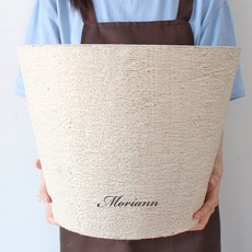 MORIANN Edgestone 塑膠圓形花盆 3629, 米色, 1個