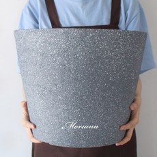 MORIANN Edgestone 塑膠花盆 圓形 3629, 藍色, 1個