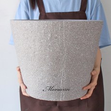 MORIANN Edgestone 塑膠圓形花盆 3629, 淺棕色, 1個