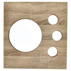 LiFArt 寵物組合櫃 腳印門 MIT 42Wx28.2Dx40Hcm, 42cm, 經典橡木色