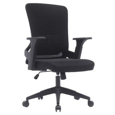 E-home Keto 凱拓 人體工學 透氣網布 電腦椅 可調高度, 黑色, 65.5 x 58 x 101~109cm