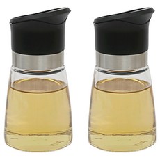 시노글라스 그래비티 오일병 블랙, 160ml, 2개