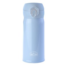 DIYOU Vivid雙層真空彈蓋保溫瓶, 天藍色, 350ml, 1個