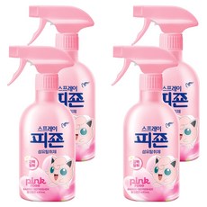 피죤 스프레이 오리지널 강력탈취 핑크로즈, 430ml, 4개