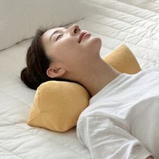 Nua 微珠棉頸椎枕, 1個, 黃色