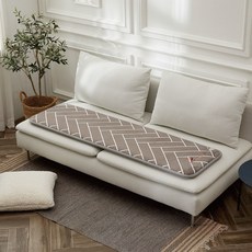 Hanil醫療器材 3人座沙發型超細纖維電熱坐墊, 灰色, 50 x 170 cm