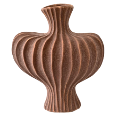 KUIBAO 快豹生活 法式中古陶瓷花器, 土棕色