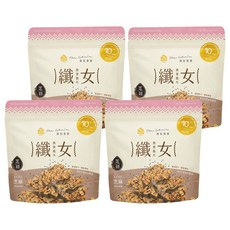 The Chala 蕎拉燕麥 纖女燕麥脆片 芝麻, 低溫烘烤 0添加 益生元助消化, 130g, 4包