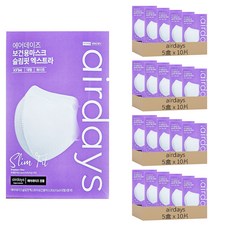 airdays Slim Fit 鳥嘴型口罩 XL KF94, 10片, 20盒, 白色