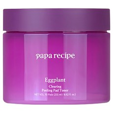papa recipe 茄子保濕去角質棉片 255ml, 70片, 1罐