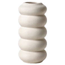 KUIBAO 快豹生活 Simple 簡約素胚花瓶 圈圈花瓶, 白色