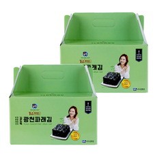 김도둑 더 맛있는 김도둑 광천 파래전장김 8p, 2개