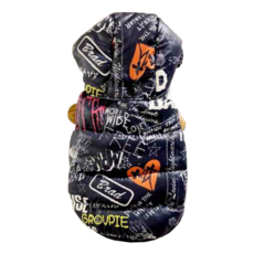 SassyDog 外套 雙面穿, 塗鴉, 1件