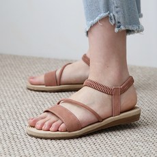 단골언니 여성용 사선 스트랩 샌들 만다린