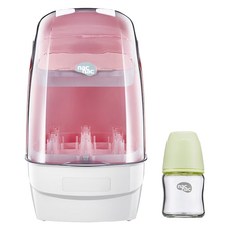 特仕版 消毒烘乾鍋 附奶瓶 T1, 蜜桃粉