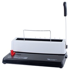 LMK 鐵圈裝訂機 BM-2108W +裝訂封面 100張+裝訂鐵圈 100個, 120張, BM2108W