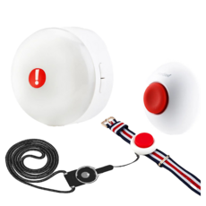 MoniSee 莫尼希 無線緊急求救呼叫器套組 緊急警報鈴聲 防水, 1組