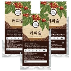 커피숲 베트남 로브스타 분쇄 커피, 더치(중간~굵음), 1kg, 3개