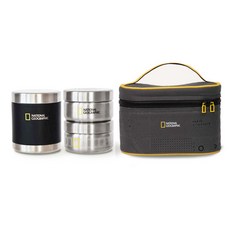 NATIONAL GEOGRAPHIC 國家地理 Complete All-Sten 保溫午餐袋套組, 1套, 混合顏色