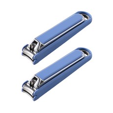 KAI 貝印 銀邊指甲剪 HL-0605 M, 藍色, 2支