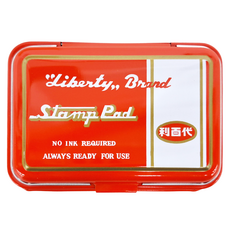 LIBERTY 利百代 高級打印台 中 Stamp Pad, 紅色, 12個