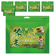 苔嗑 香酥海苔 芥末醬燒風味, 45g, 6包