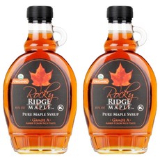 OrganicStory 록키릿지 유기농 메이플시럽, 227g, 2개