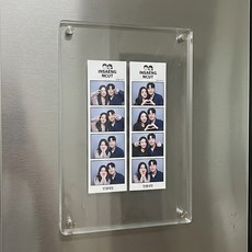 Jabe 相框冰箱磁鐵, 1個, 透明