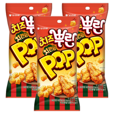 오리온 치즈뿌린 치킨팝, 65g, 3개