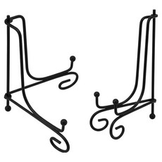 Cocoryou 東方風格相框盤子多用途底座, 2個, 黑色