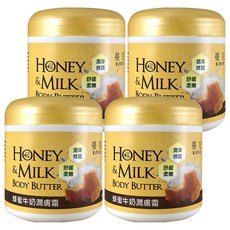 MANN NI 蔓妮 蜂蜜牛奶潤膚霜 205ml, 4罐