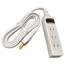 Mayka 明家 1開4插安全延長線 180度旋轉平貼式插頭 防火材質, 2.7m, SP-422, 1個