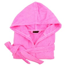 Gemini 双星毛巾 兒童連帽純棉浴袍, 1個, 玫瑰紅