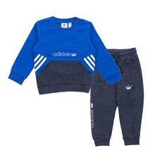 아디다스 아동용 크루 트레이닝 상하 세트 GN2294