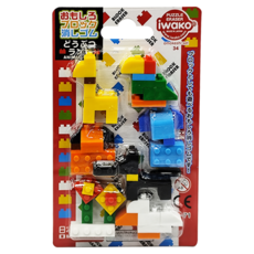 Iwako 造型積木橡皮擦，日本製造, 動物積木, 1組