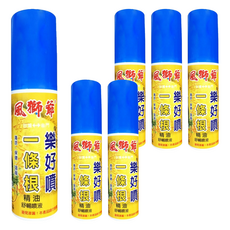風獅爺 金門一條根樂好噴舒緩噴劑 涼感, 6瓶, 1入
