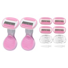 Bacogel 腿部腋下除毛刀1入+補充蕊2入 粉紅色, 2套