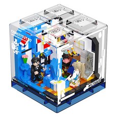 SEMBO BLOCK 森寶積木 大藝術家 BOX 結構藝術迷你積木, 藍色, 1套